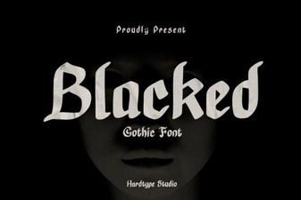 Blacked Font Free Download - Bold Blackletter Typeface