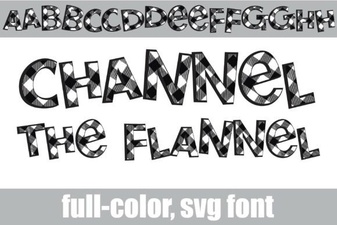 Channel the Flannel Font for Rustic Creative Projects