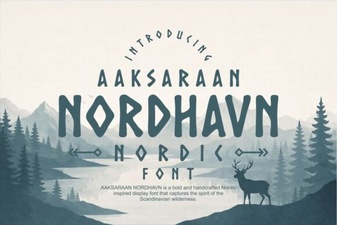 Elegant Nordic Typography for Modern Design