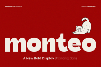 Monteo Font: a Modern Typeface for Creative Design Projects