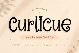 Curlicue Font Free Download - Decorative Script Font Collection