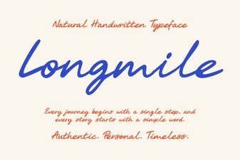 Longmile Font - Elegant Script Font for Creative Designs