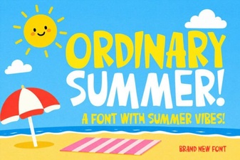 Ordinary Summer Font: Fresh and Relaxed Typography Design