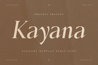 Kayana Font: Bold & Creative Design for Modern Projects